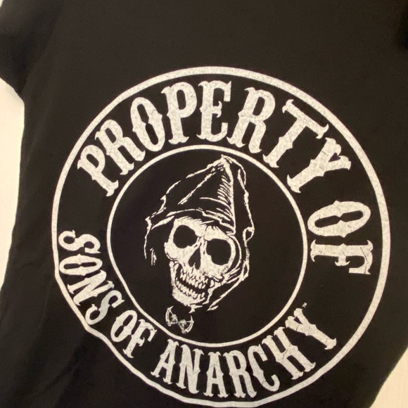 Sons of Anarchy Women Graphic Tee T-shirt Black Fitted NWT Size small - Picture 3 of 7